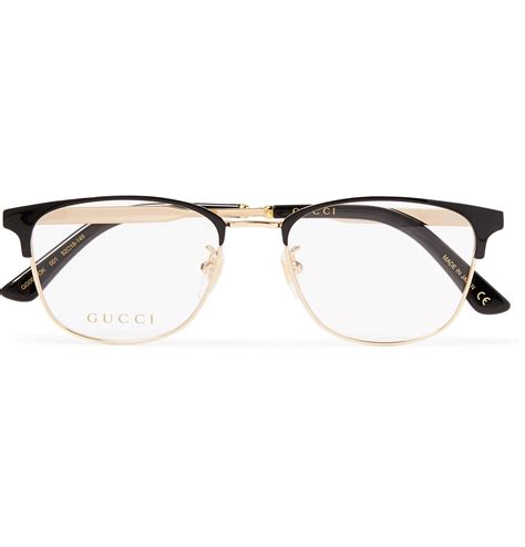 gucci eyeglasses gold and black|Gucci gold frame eyeglasses.